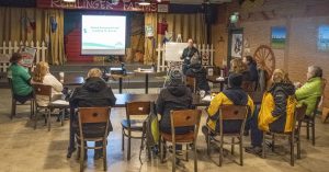 Classroom of WASART volunteers during training.