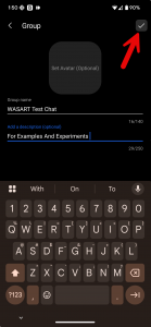 Group Me: Create / Configure group
