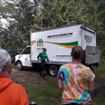 The equipment arrives.